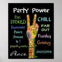 Peace Party Power Poster by SRF + RS