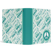 Peace Pattern  Binder binders