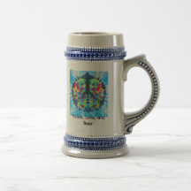 Peace, Peace, Love, and Beer Coffee Mugs