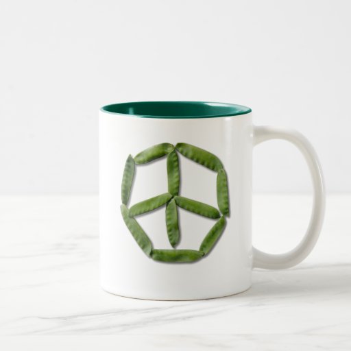 Peace Peas 2 Two-Tone Mug