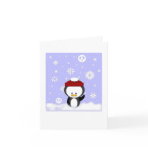 Peace Penguin Holiday Card