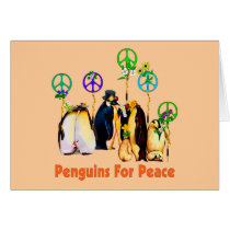 Peace Penguins Greeting Card
