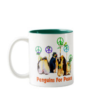 Peace Penguins Mugs
