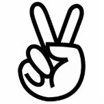 Peace photo sculptures