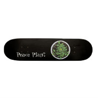Peace Plant Tomato Plant Peace Sign Skateboard