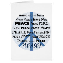 Peace Please Greeting Card