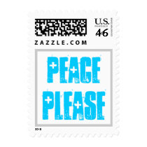 Peace Please Stamp stamps