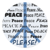Peace Please stickers
