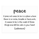 peace postcard