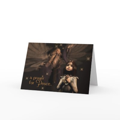 Peace Prayer Christmas Card by sylphie