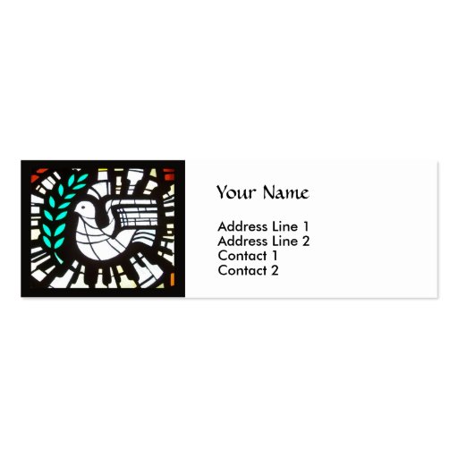Peace Profile -- Buddha quote Business Card Template (front side)