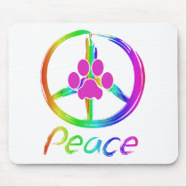 Peace Puppy Mouse Pad
