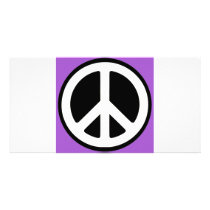 Peace Purple Sign! photo cards by angeria Peace Purple Sign! photo cards