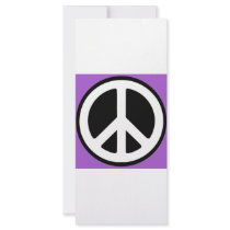 Peace Purple Sign! rack cards by angeria Peace Purple Sign! rack cards