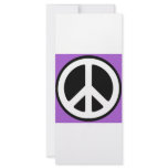 Peace Purple Sign! Rack Card