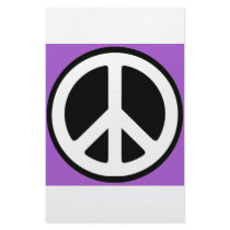 Peace Purple Sign! stationery