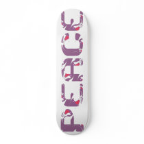Peace - Purple Skate Board