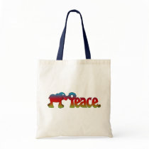 Peace Rainbow Elephant bags