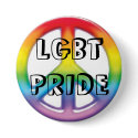 peace rainbow, LGBT PRIDE buttons