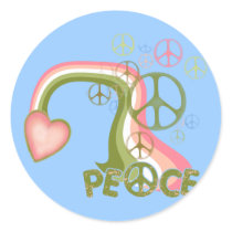 Peace Rainbow Stickers by WorldPeaceSigns Peace Rainbow Stickers