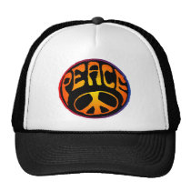 Peace - Red Orange hats