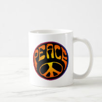 Peace - Red Orange mugs