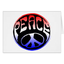 Peace - Red White Blue cards