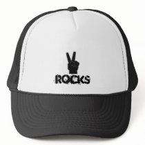 Peace Rocks -2 hats