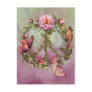 Peace Rose Art Postcard