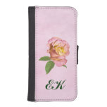 Peace Rose, Customizable Monogram iPhone 5 Wallet Cases