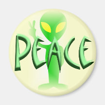 Peace Round Magnet