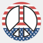 peace round sticker