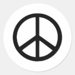 Peace Round Stickers