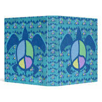 Peace Sea Turtle 1" Art Binder