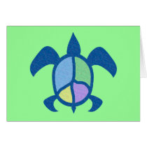 Peace Sea Turtle Cards