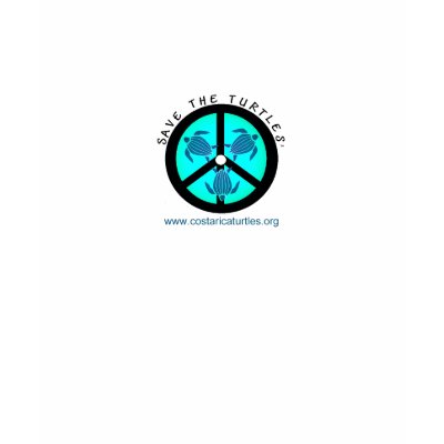 PEACE SEA TURTLE LOGO SHIRT by t_shirts2saveturtles