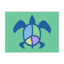 Peace Sea Turtle Postcard