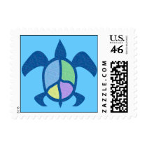 Peace Sea Turtle Stamps