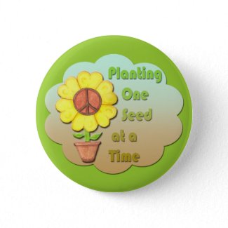 Peace Seeds Button button