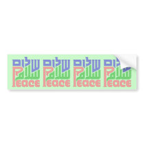 Peace_Shalom_Salaam bumper sticker
