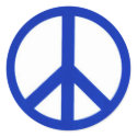 "Peace Sign" 1 1/2" Stickers (Sheet of 20)