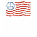 Peace Sign American Flag T-Shirt