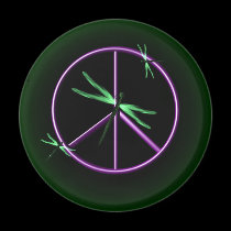 Peace Sign and Dragonfly magnets