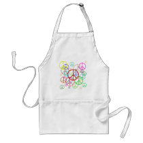 Peace sign apron
