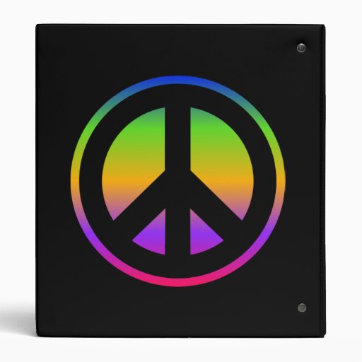 Peace Sign Avery Binder