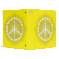 Peace Sign Vinyl Binder