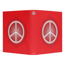 Peace Sign 3 Ring Binders