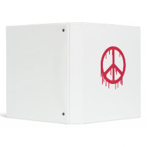 Peace sign vinyl binders
