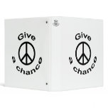 Peace Sign 3 Ring Binders