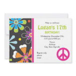 Peace Sign Birthday Invitation - Teen